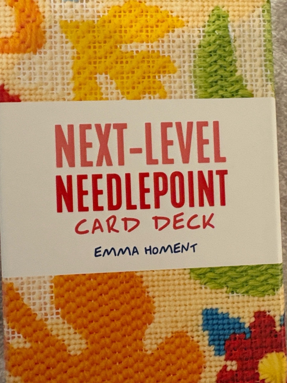 Next-Level Needlepoint Card Deck Emma Homent 50 Stitch Cards Embroidery